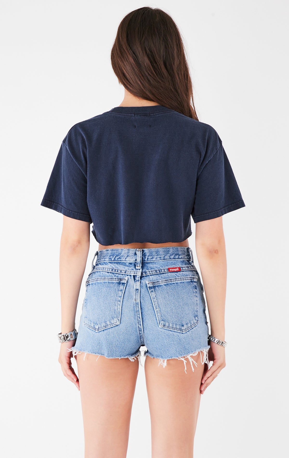 VINTAGE MULTI STUD CROPPED TEE CORONA BACK